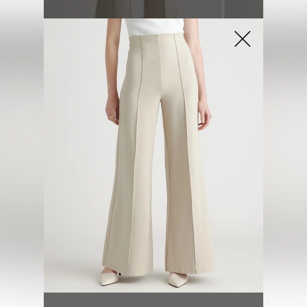 Quince Cream Wide-Leg Pants
